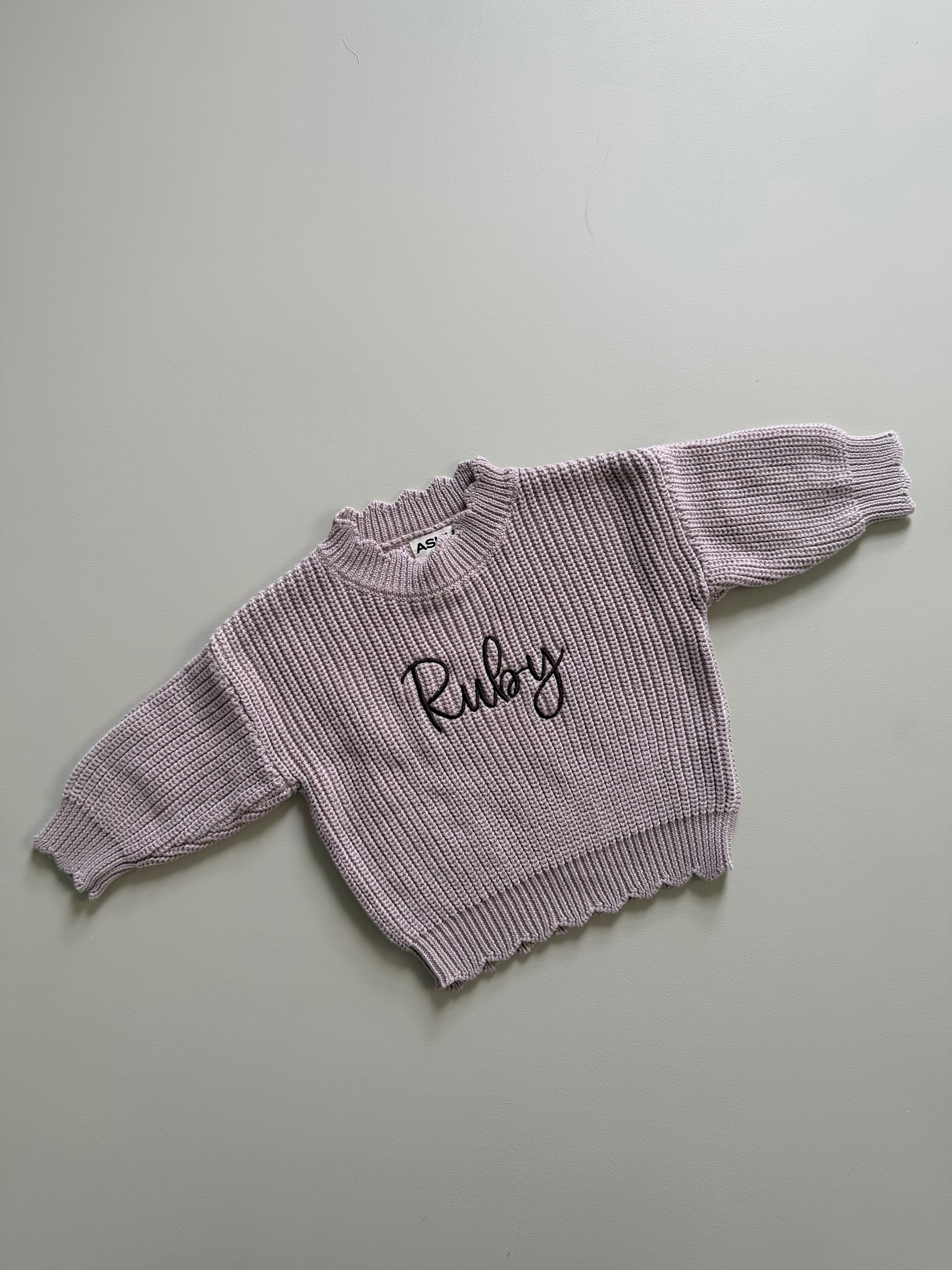 Sunday Knit Sweater - Plum