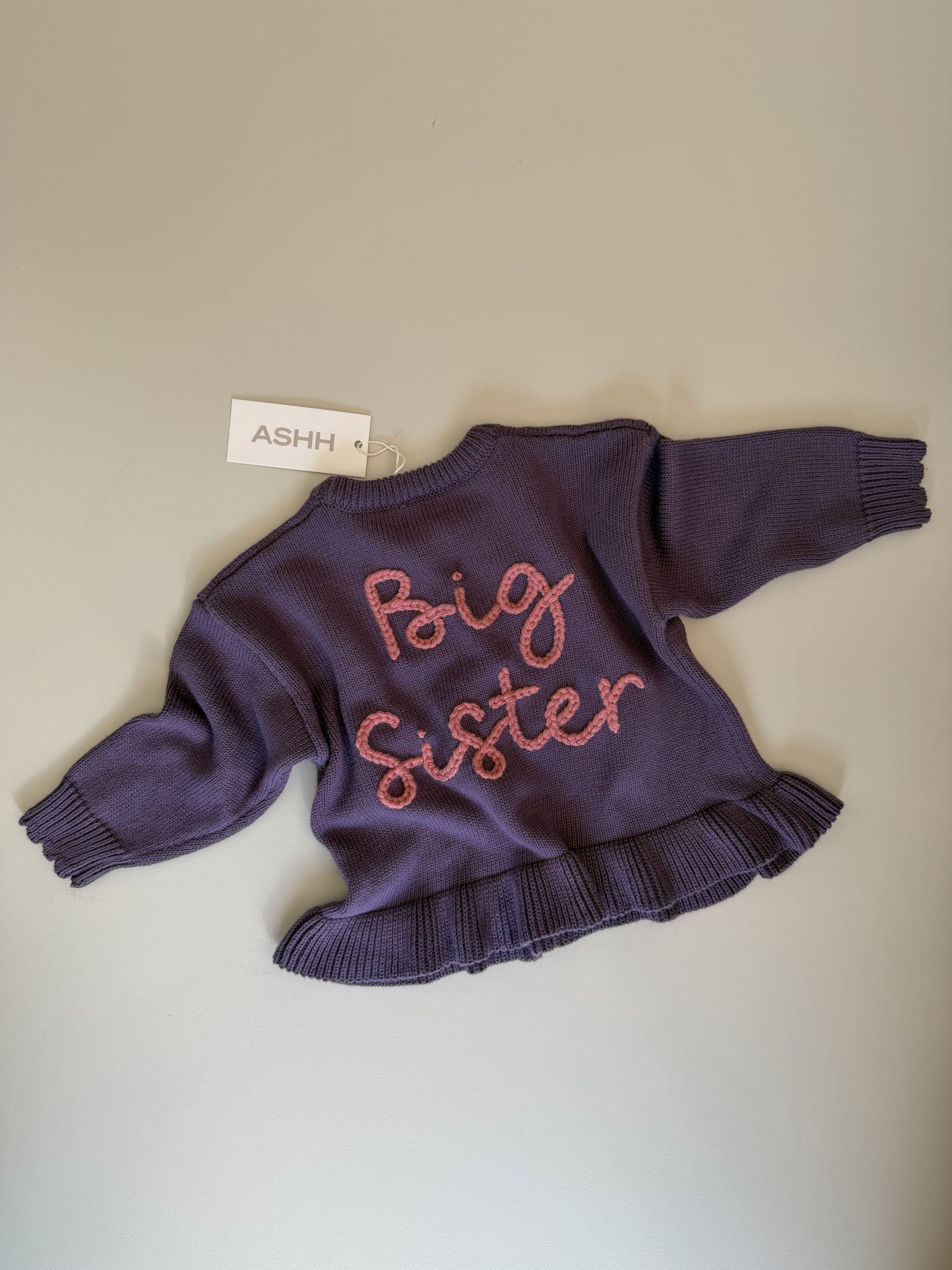 Paysie Frill Sweater - Violet