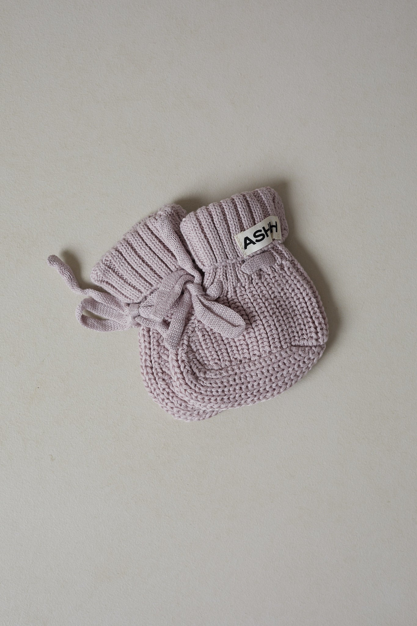 Chunky Knit Booties - Plum