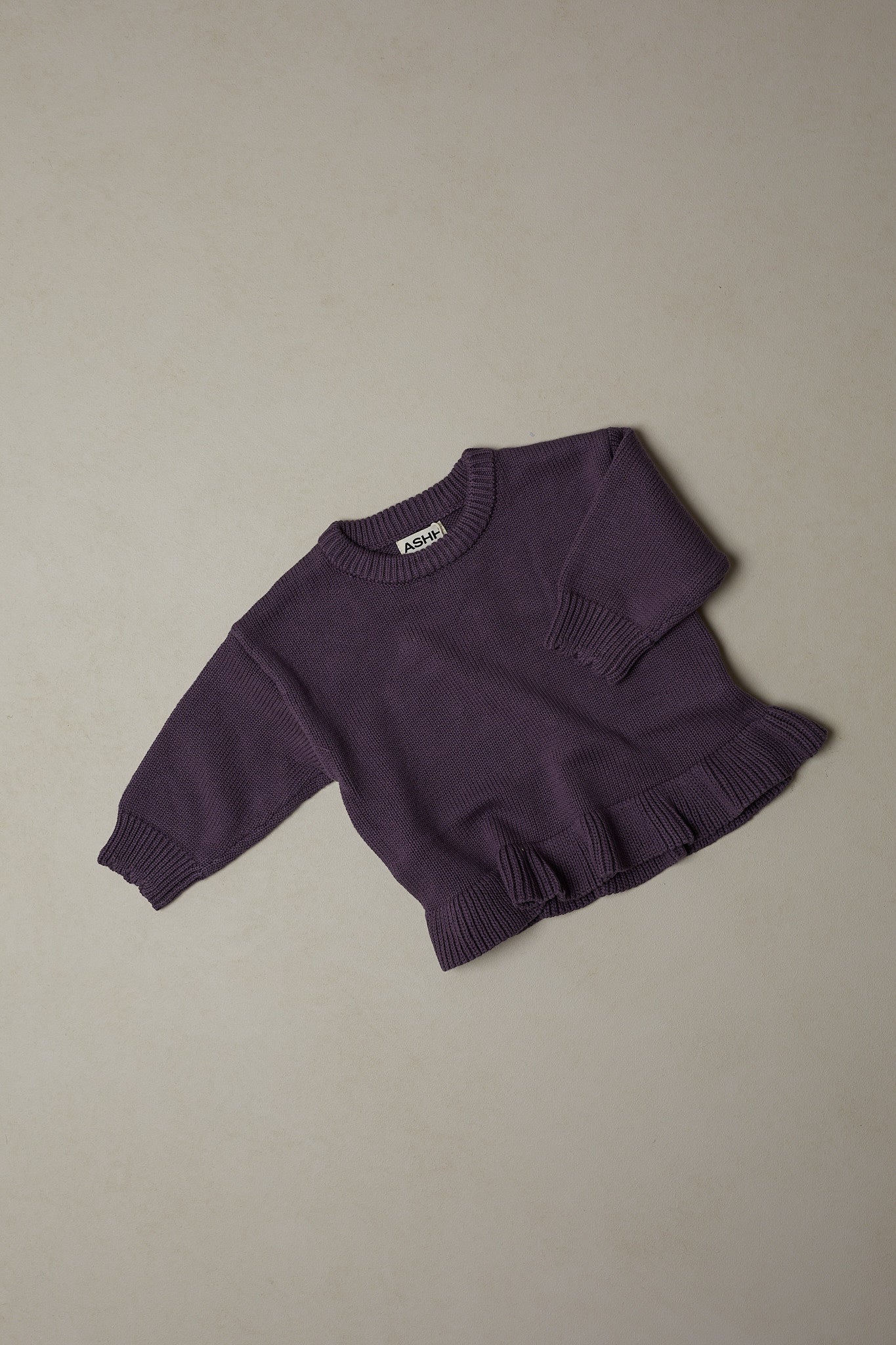 Paysie Frill Sweater - Violet