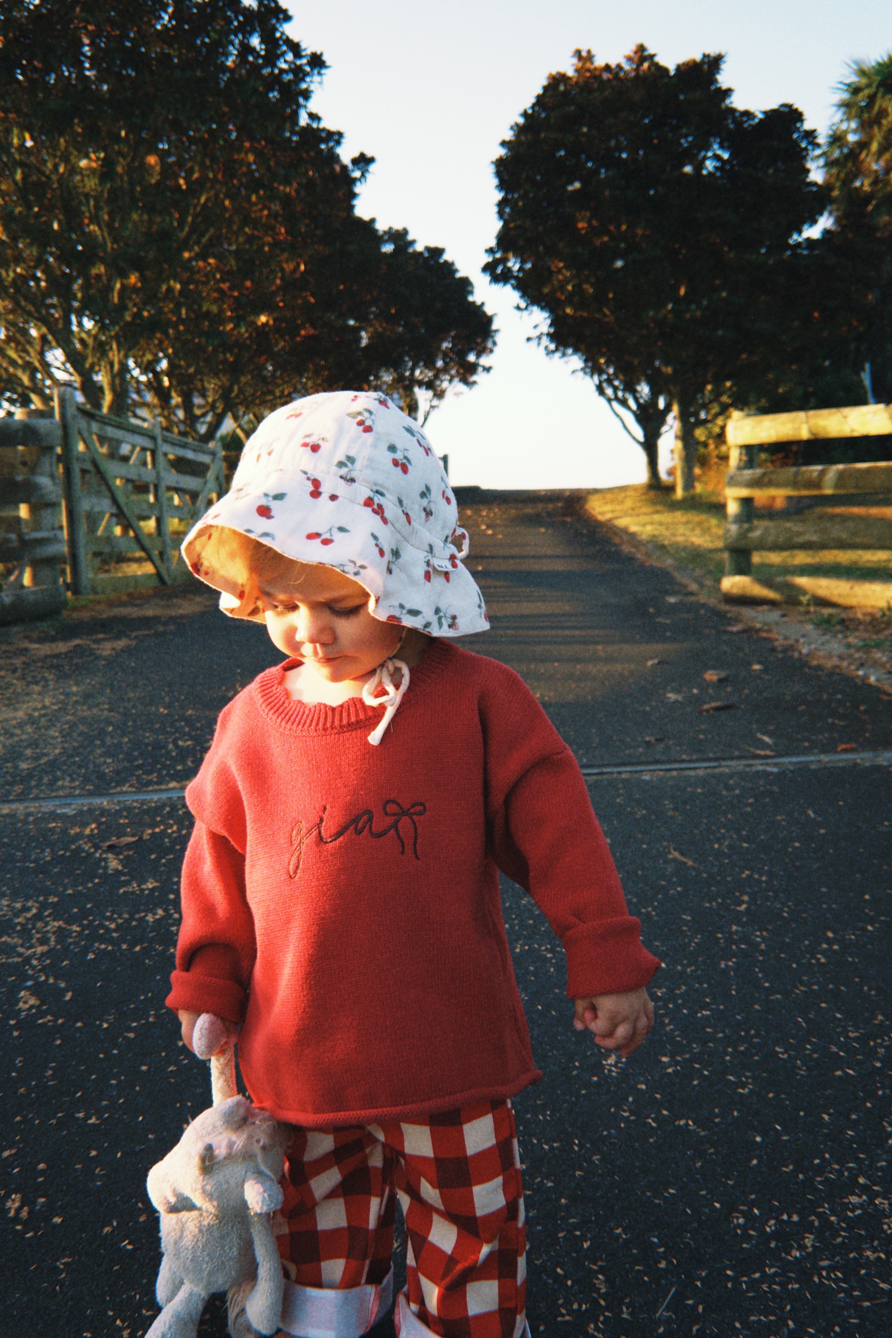 Poppy Knit Sweater - Cherry Red