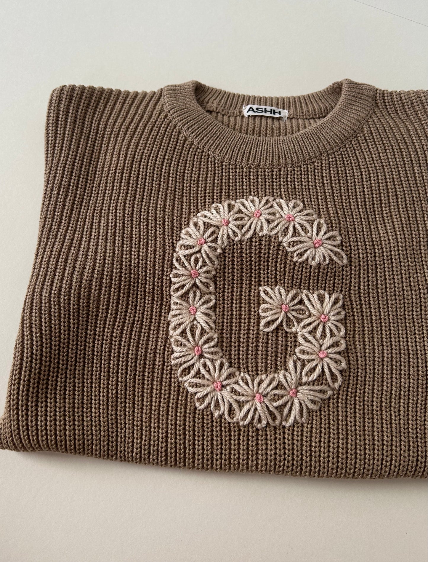 Initial Design Oversized Knit Sweater