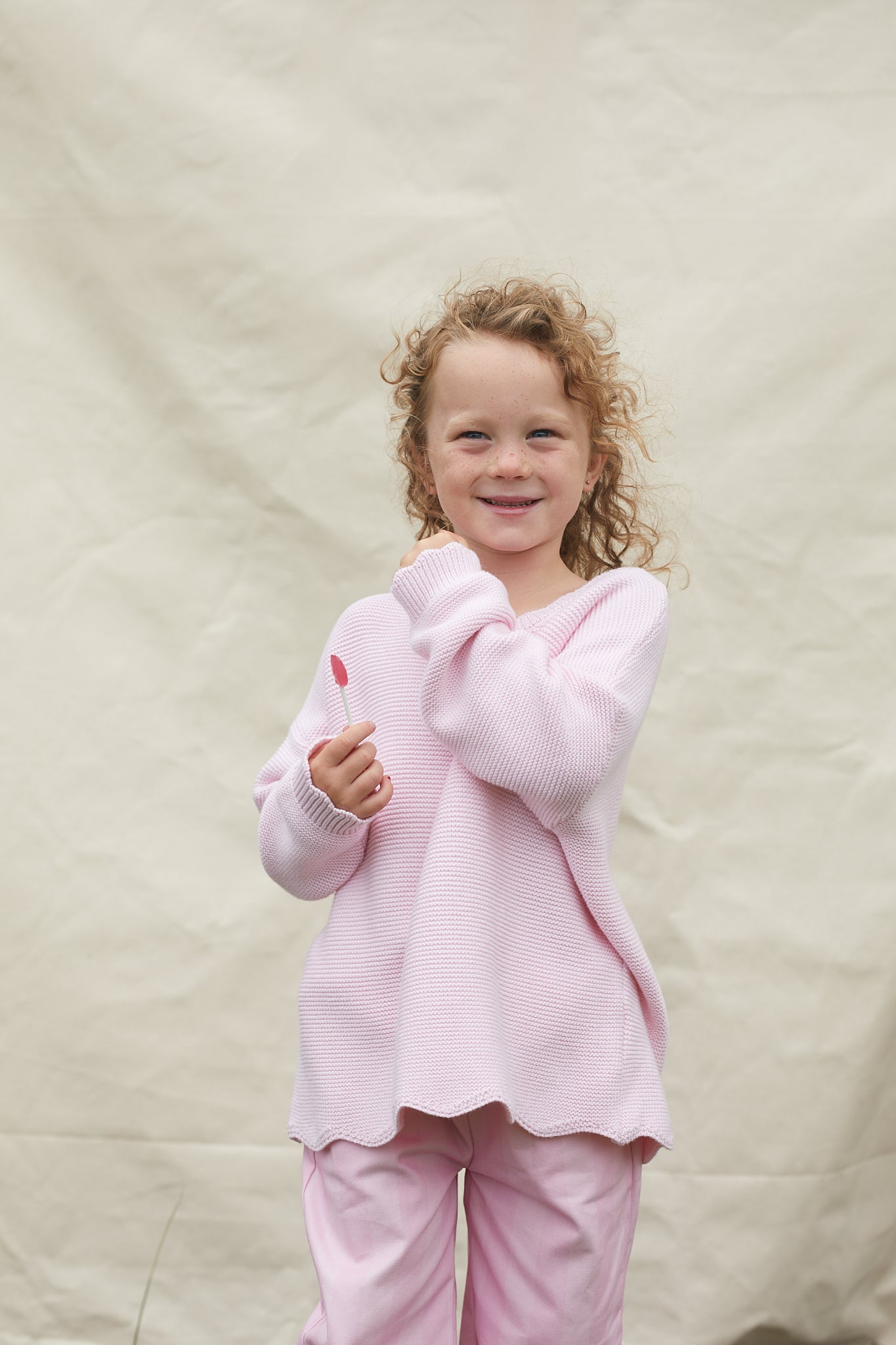 Sweetheart Sweater - Ballet Pink