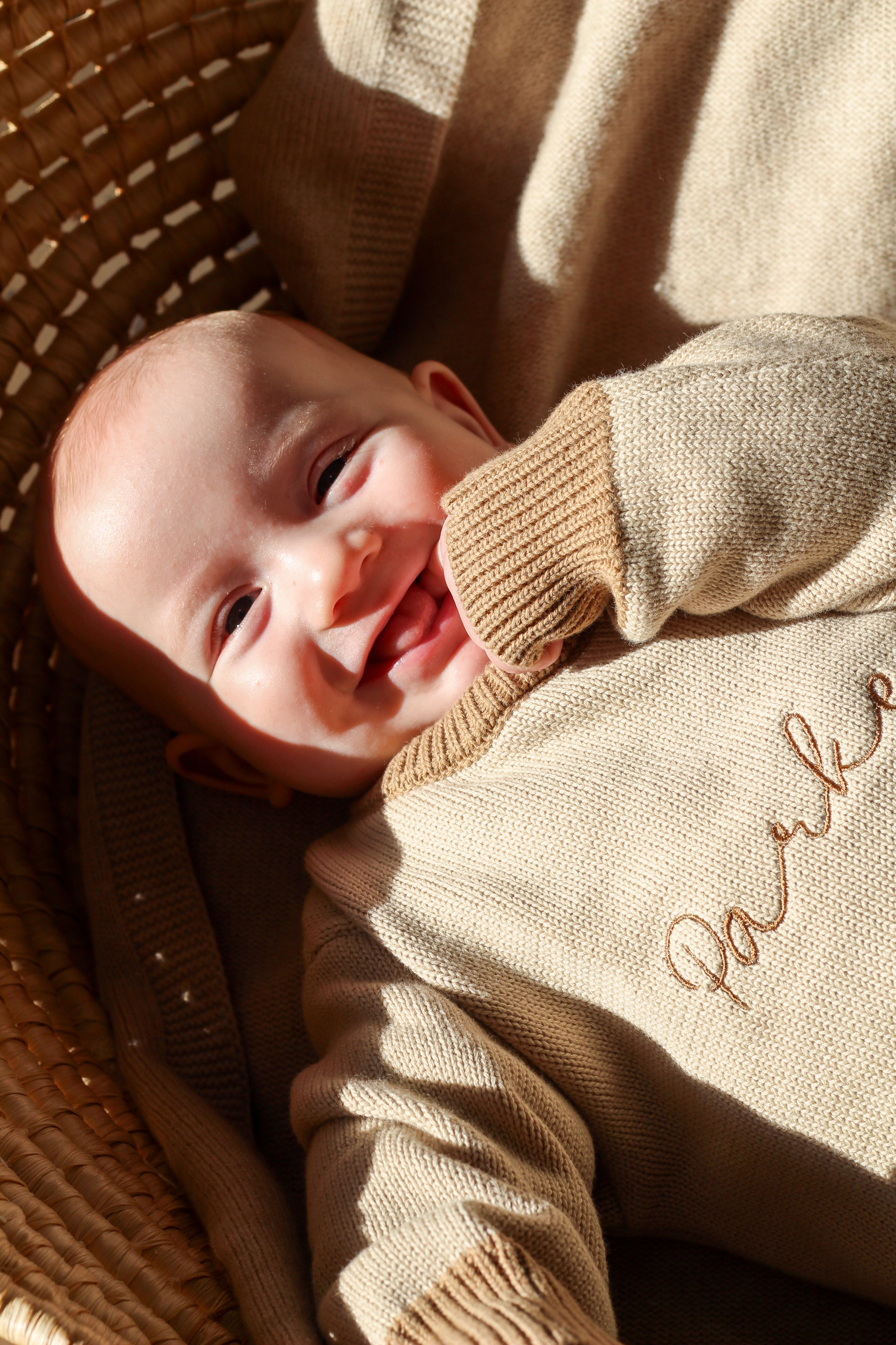 Rowe Flat Knit Romper | Caramel