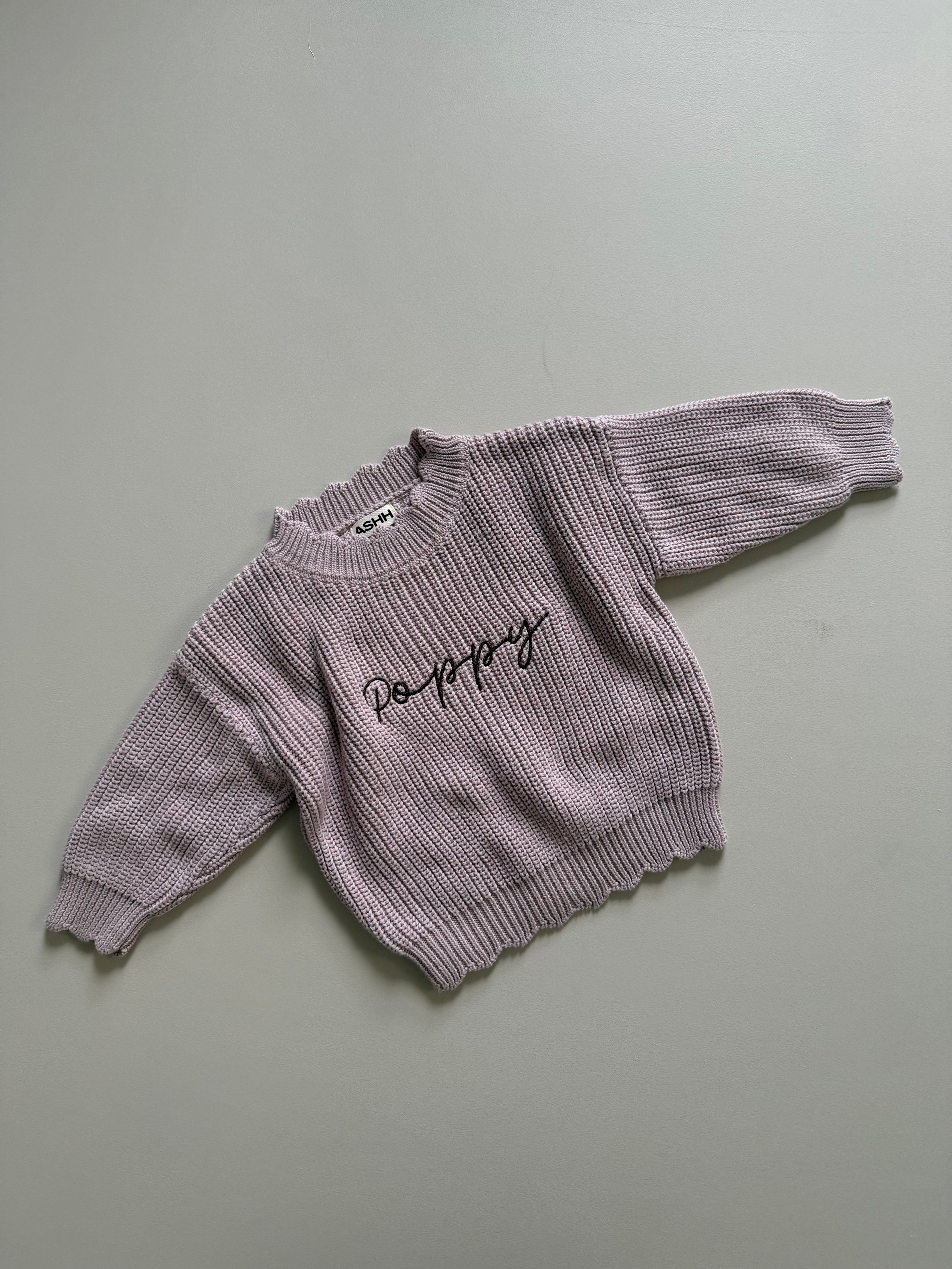 Sunday Knit Sweater - Plum