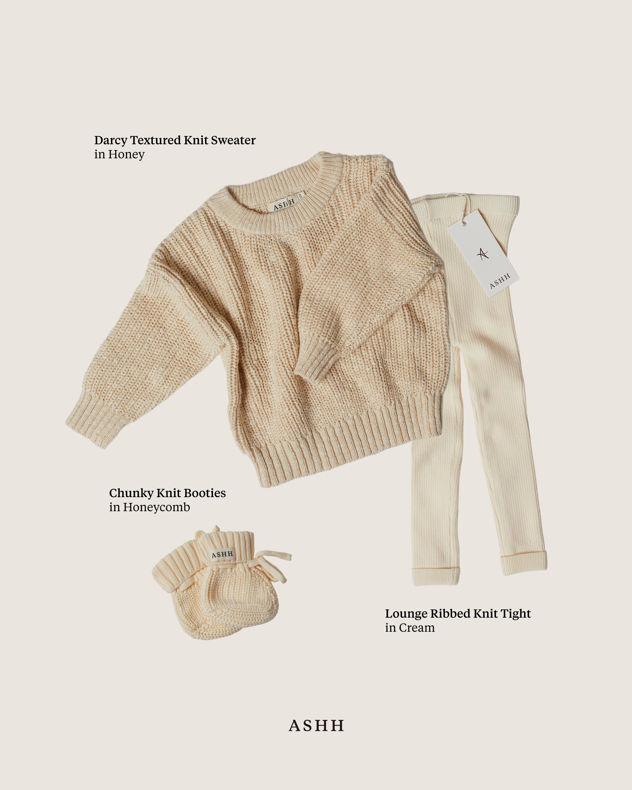 Chunky Knit Booties | Honeycomb