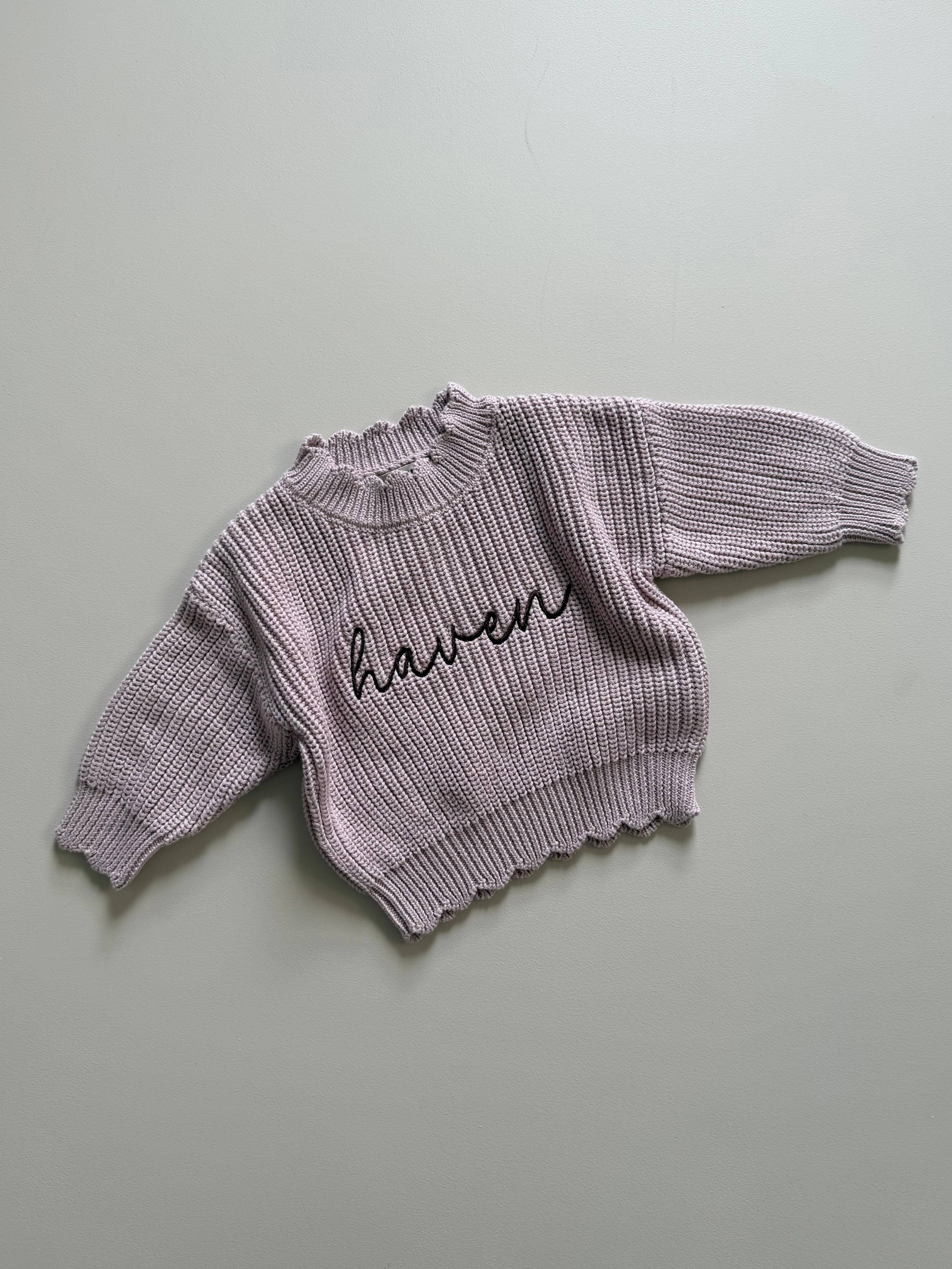 Sunday Knit Sweater - Plum
