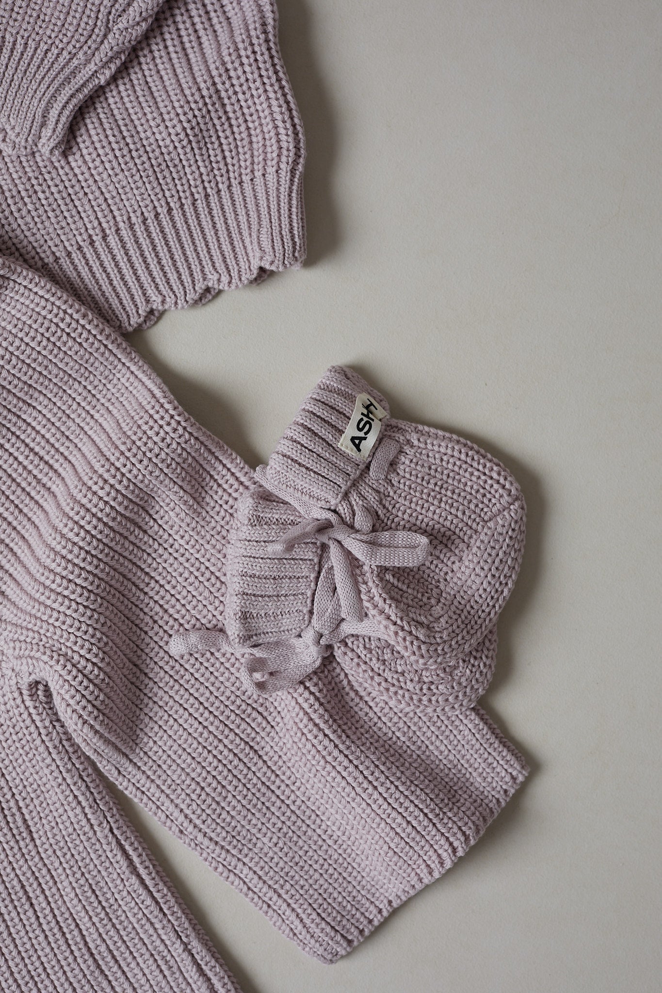 Chunky Knit Booties - Plum