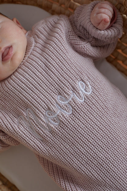 Novie Knit Romper - Dusk
