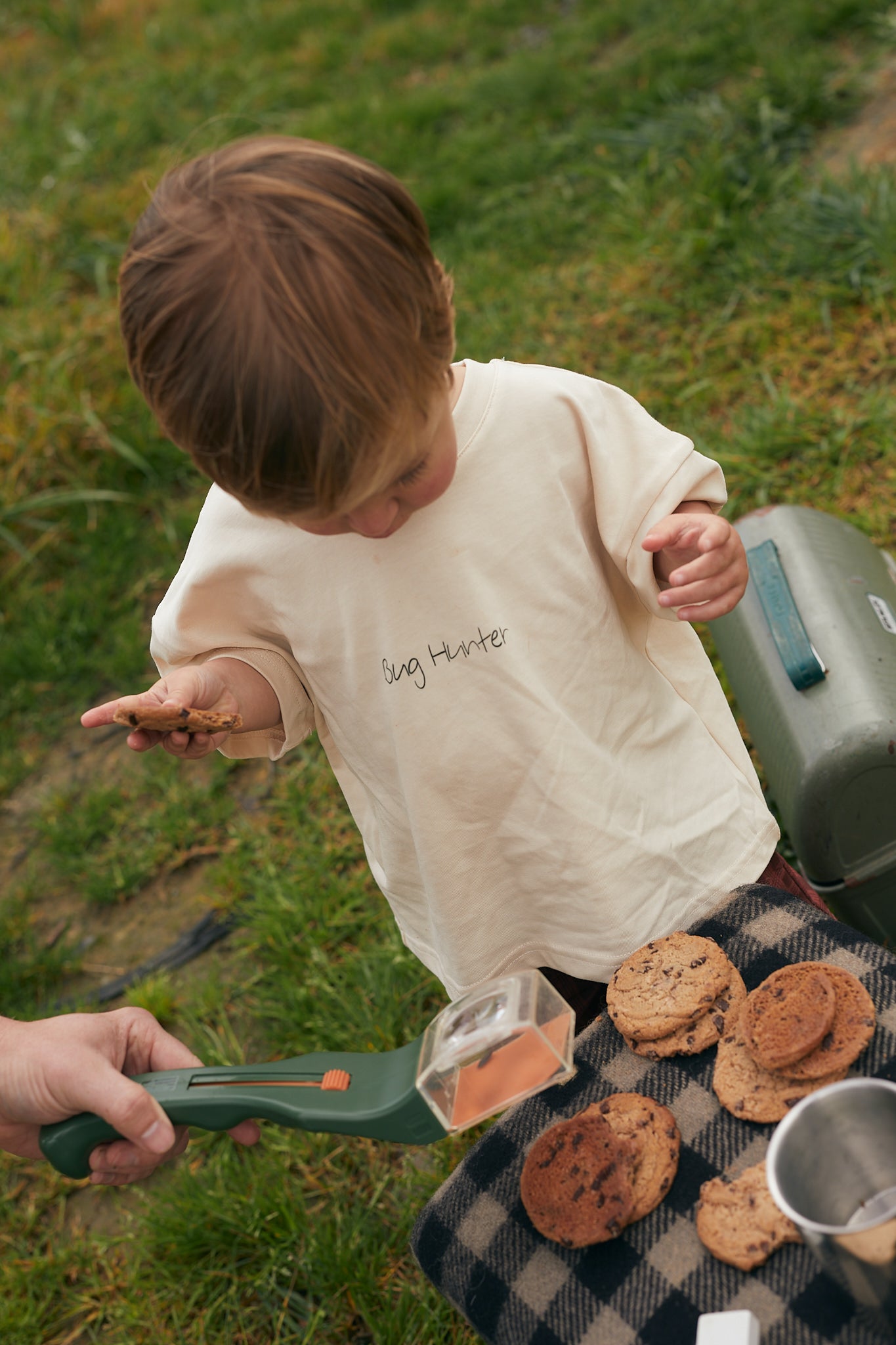 Bug Hunter Boxy Oversized Tee - Buttercream