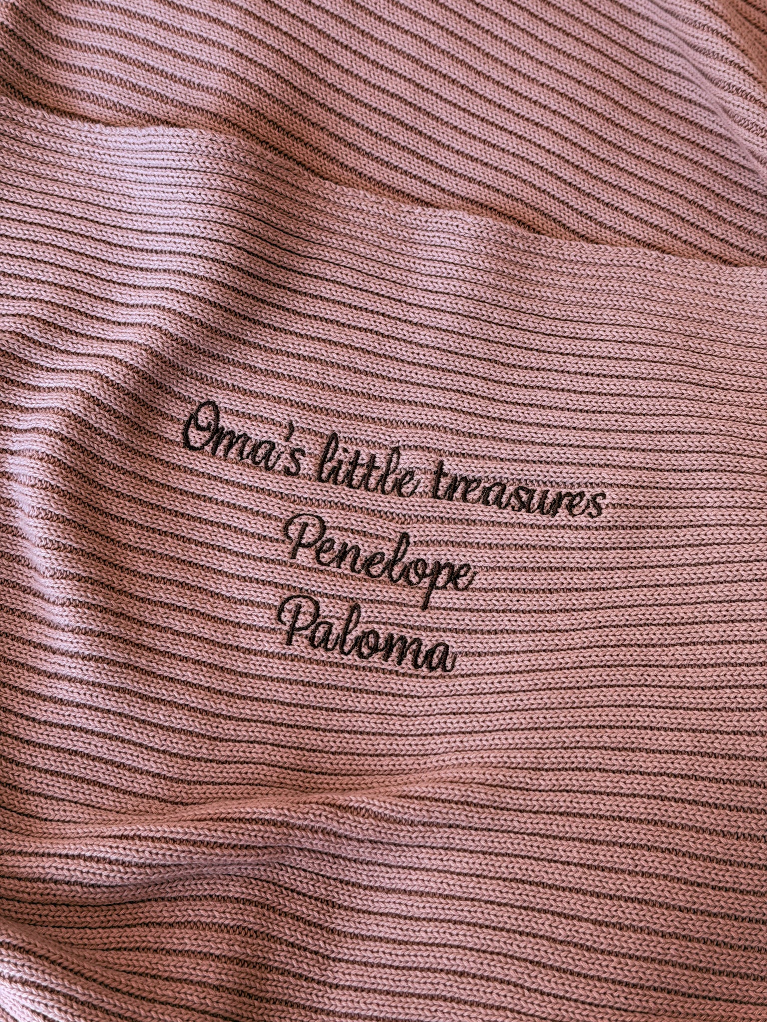 Novella Ribbed Knit Blanket | Vintage Dusk