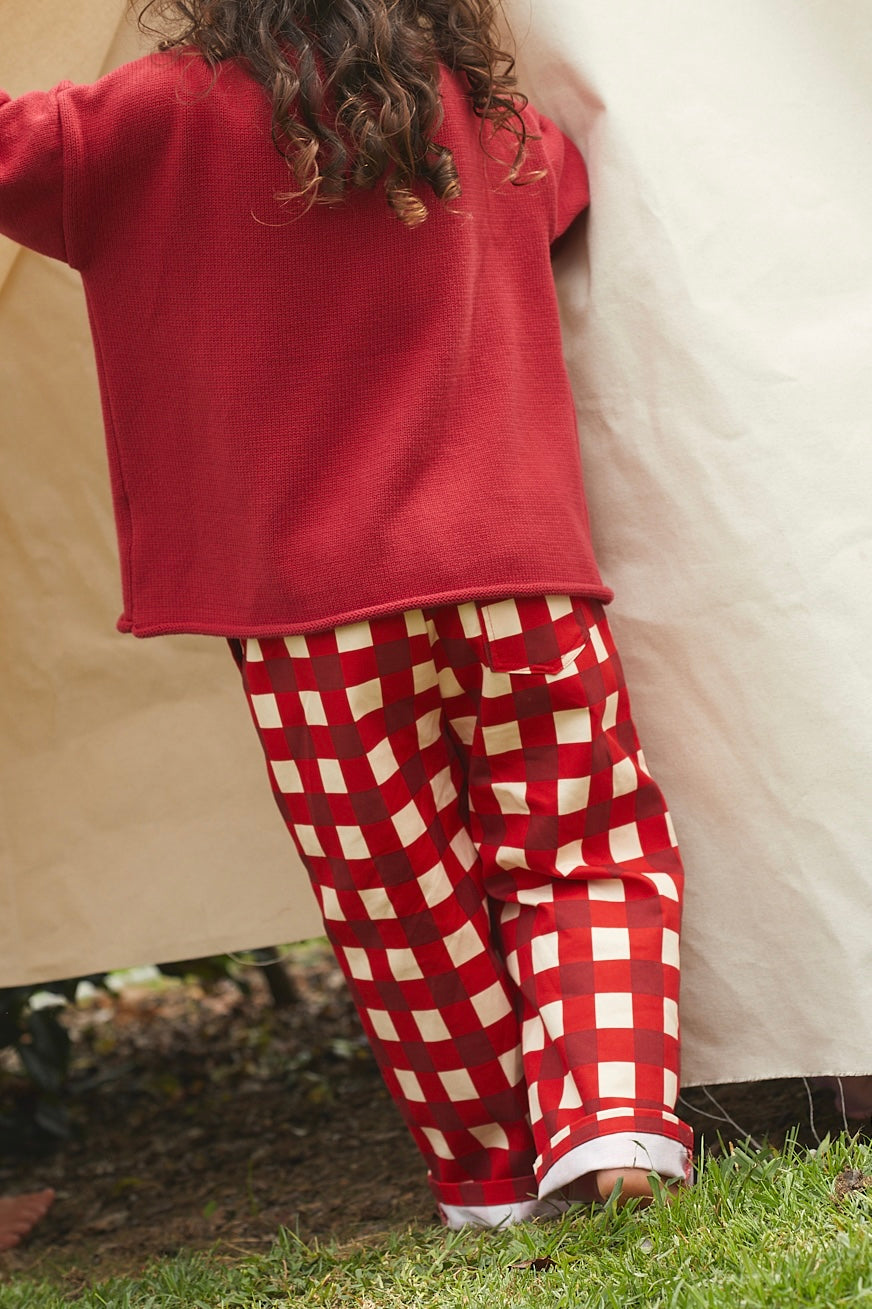 Picnic Pant - Cherry Check