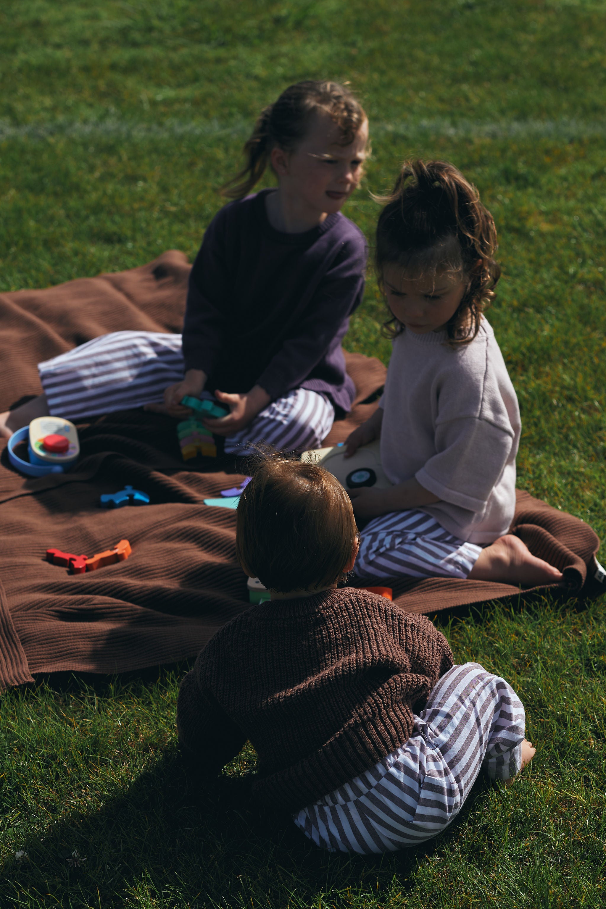 Novella Ribbed Knit Blanket - Chestnut