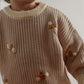 Little Daisies and Busy Bee Custom Chunky Knit Sweater