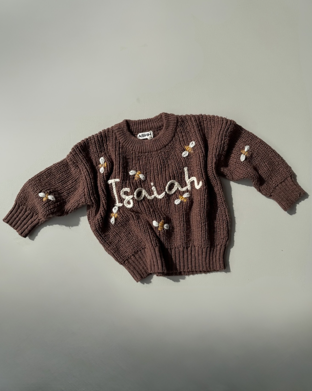 Darcy Textured Knit Sweater - Walnut