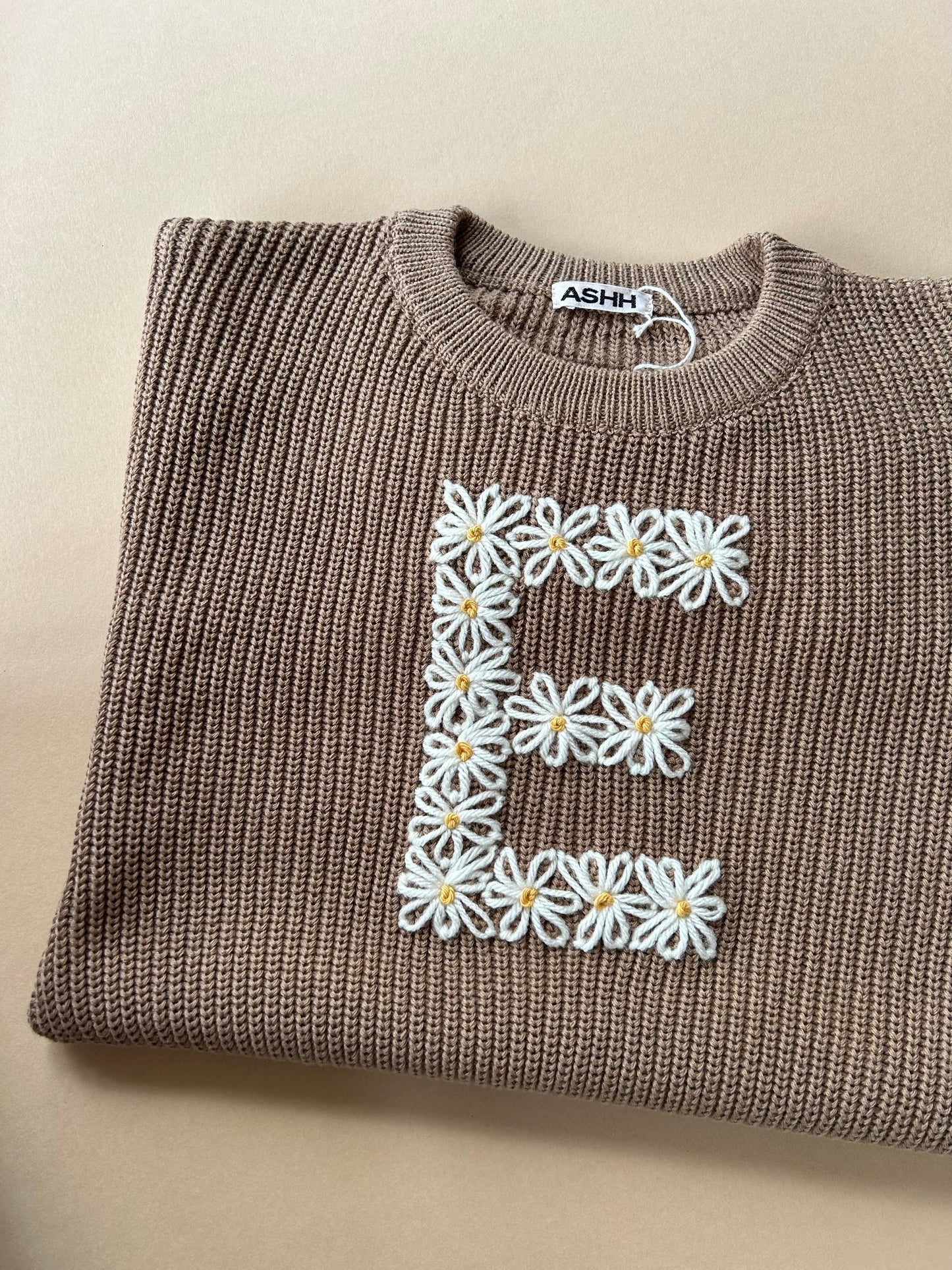 Initial Design Oversized Knit Sweater