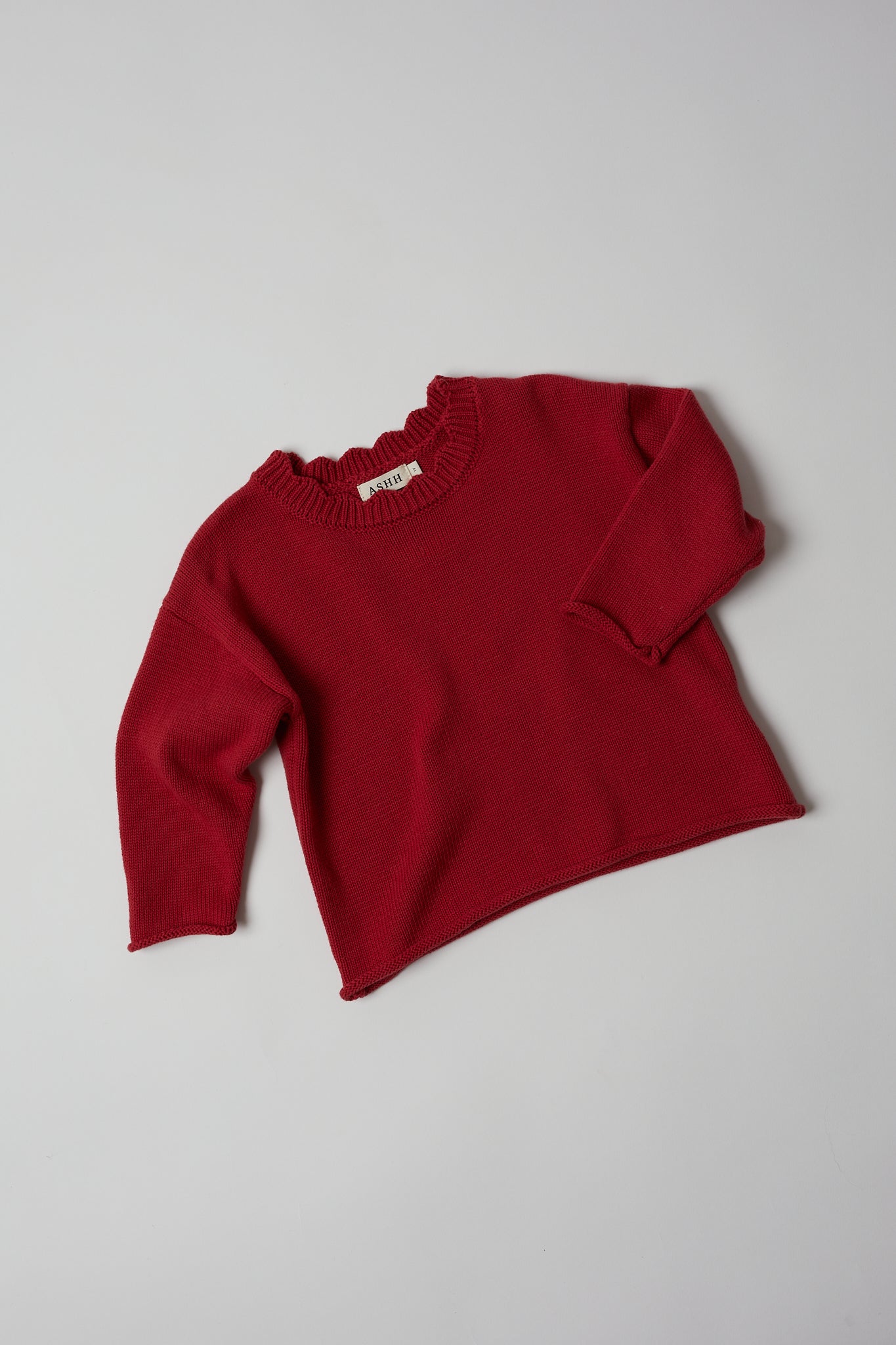 Poppy Knit Sweater - Cherry Red
