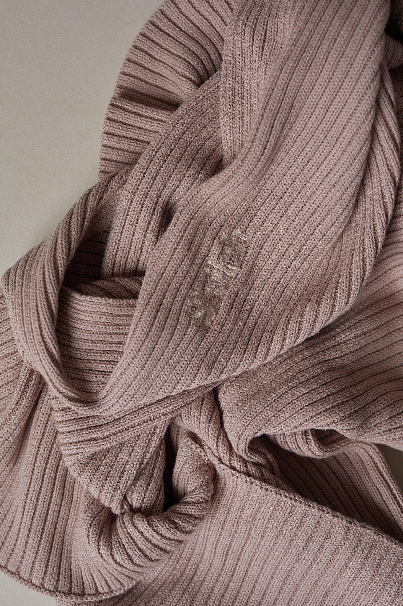 Novella Ribbed Knit Blanket - Vintage Dusk