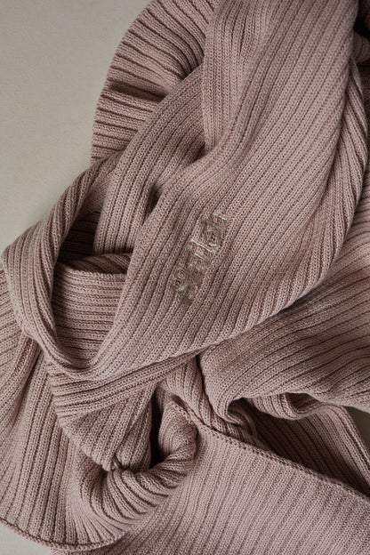 Novella Ribbed Knit Blanket - Vintage Dusk