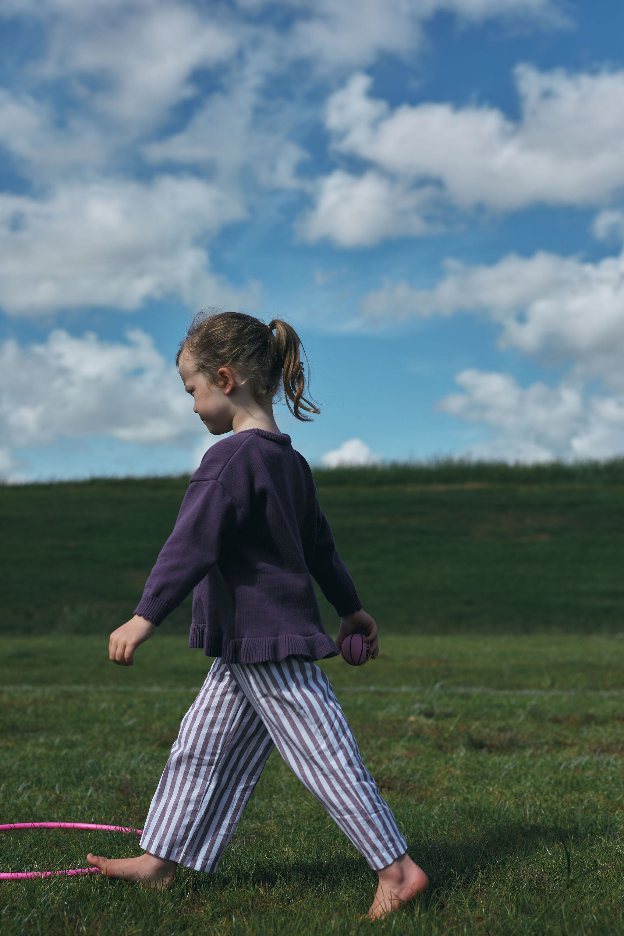 Paysie Frill Sweater - Violet