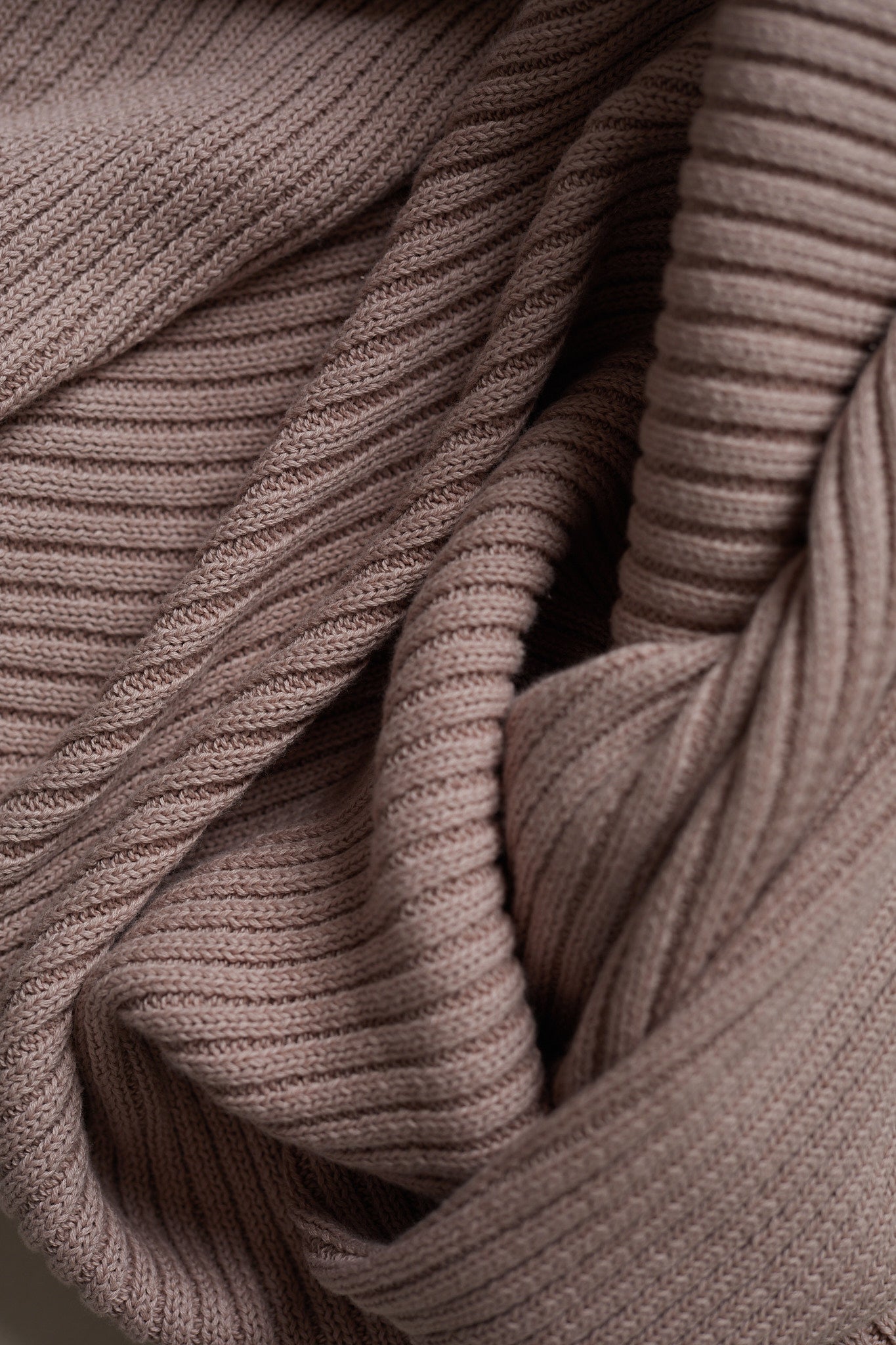 Novella Ribbed Knit Blanket - Vintage Dusk