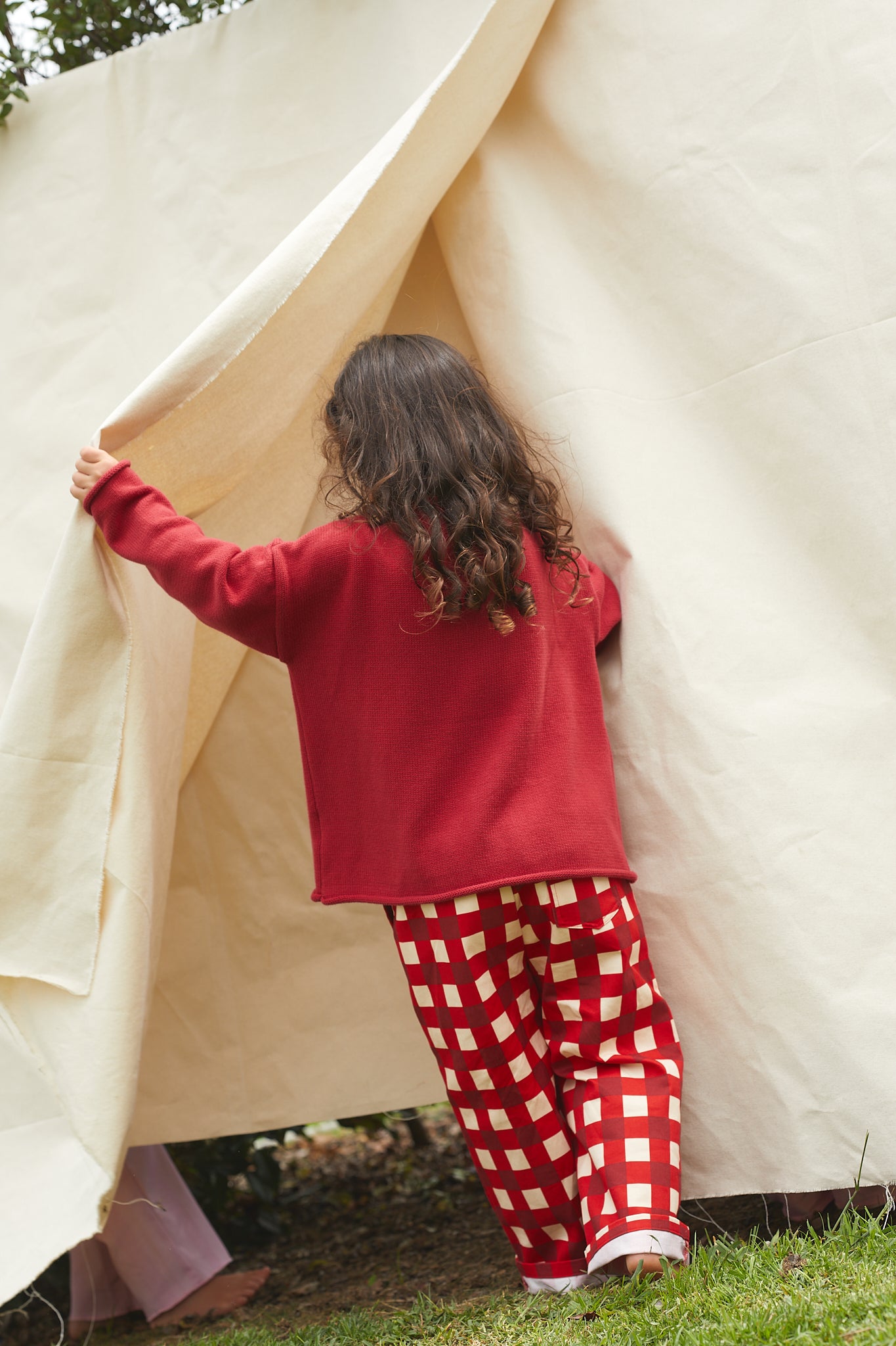 Poppy Knit Sweater - Cherry Red