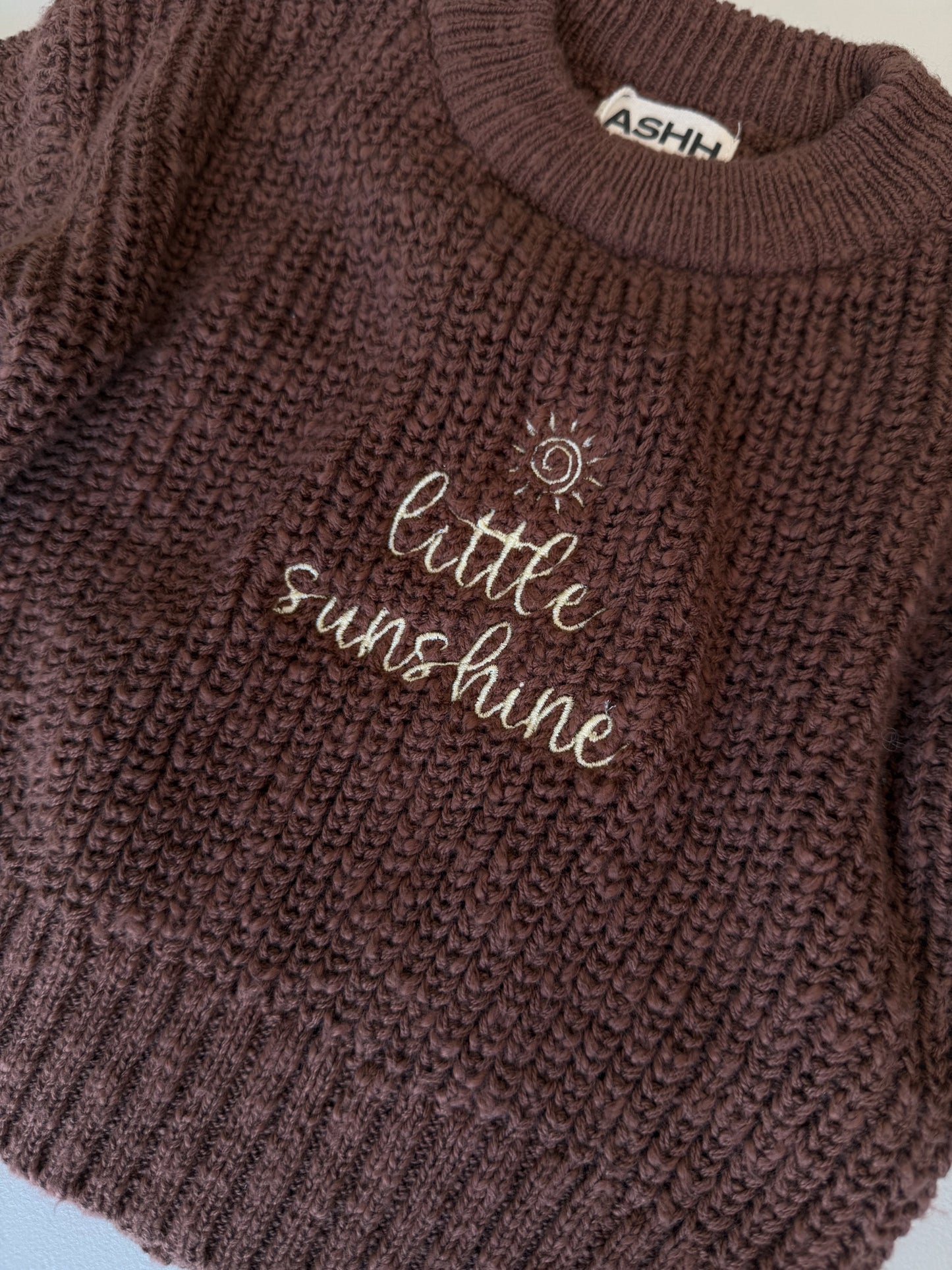 Darcy Chunky Knit Sweater - Walnut