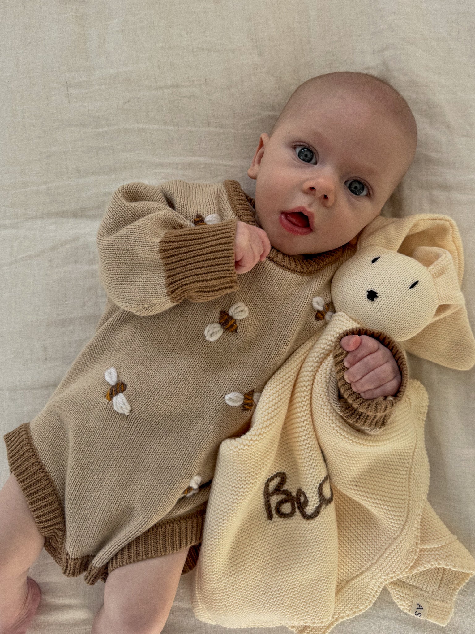 Rowe Flat Knit Romper | Caramel