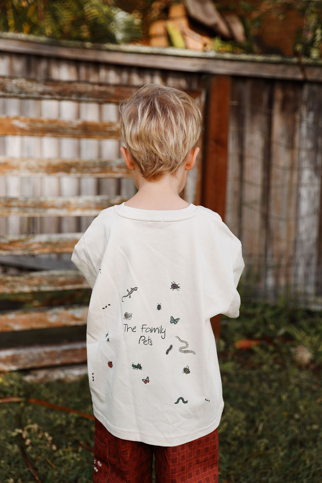 Bug Hunter Boxy Oversized Tee - Buttercream