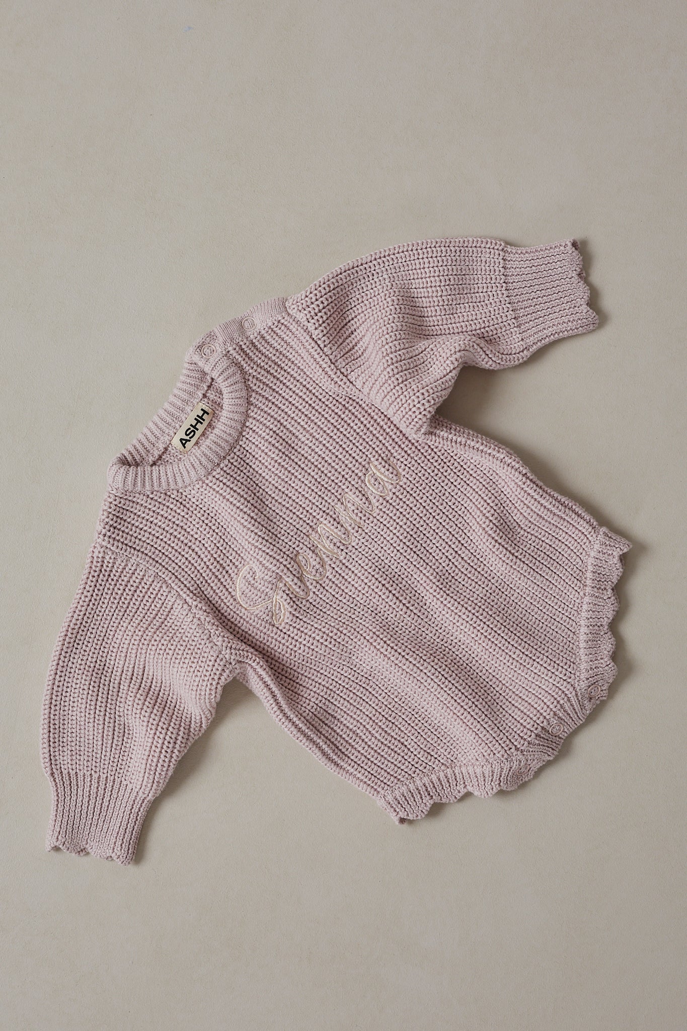 Novie Knit Romper - Dusk
